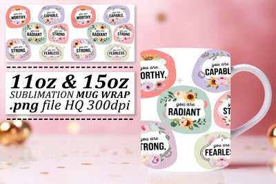 Professional-quality templates, elevate your mugs! , Quote Sublimation afrosvg 
