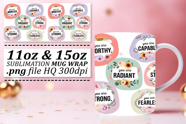 Professional-quality templates, elevate your mugs! , Quote Sublimation afrosvg 