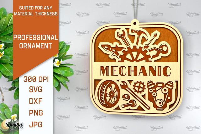 Professional Wooden Ornament. Laser Cut Ornament SVG SVG Evgenyia Guschina 