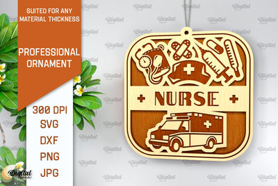 Professional Wooden Ornament. Laser Cut Ornament SVG SVG Evgenyia Guschina 