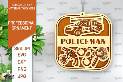 Professional Wooden Ornament. Laser Cut Ornament SVG SVG Evgenyia Guschina 