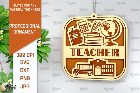 Professional Wooden Ornaments Laser Cut Bundle SVG Evgenyia Guschina 