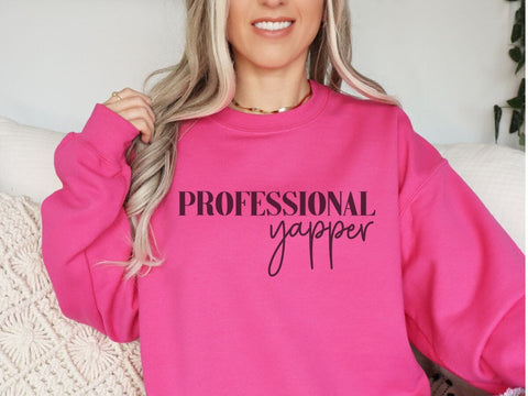 Professional Yapper SVG | Funny Talk Design SVG So Fontsy VIP Design Shop 