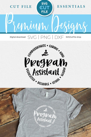 Program Assistant svg, health care worker svg, administrative, operations svg, project manager svg dxf png SVG SVG Cut File 