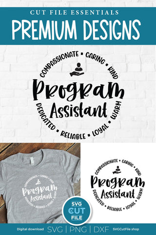 Program Assistant svg, health care worker svg, administrative, operations svg, project manager svg dxf png SVG SVG Cut File 