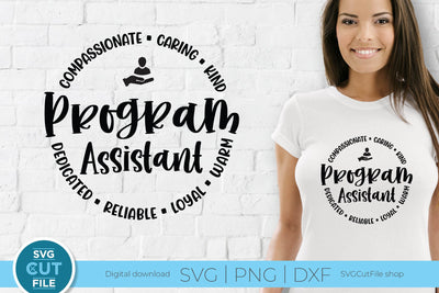 Program Assistant svg, health care worker svg, administrative, operations svg, project manager svg dxf png SVG SVG Cut File 
