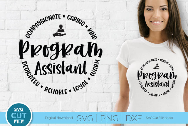 Program Assistant svg, health care worker svg, administrative, operations svg, project manager svg dxf png SVG SVG Cut File 