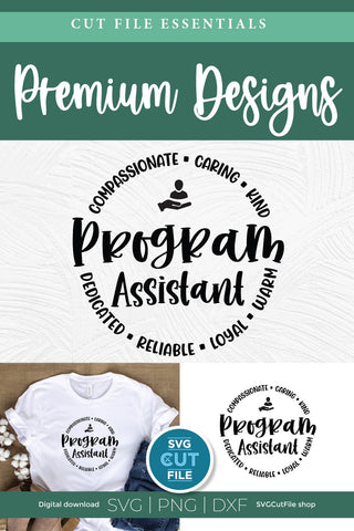 Program Assistant svg, health care worker svg, administrative, operations svg, project manager svg dxf png SVG SVG Cut File 
