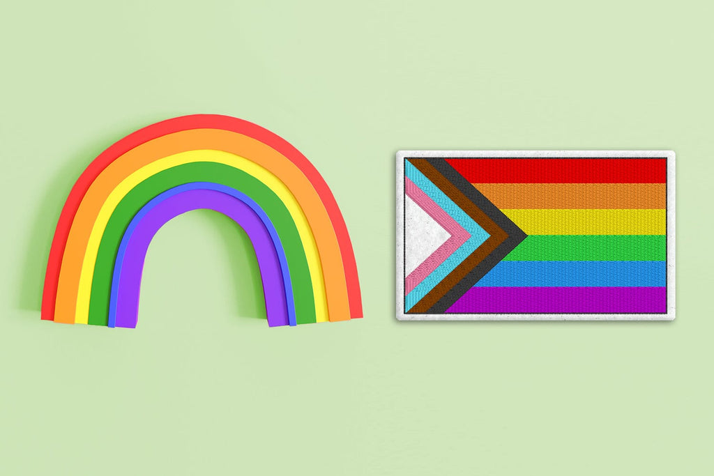 Progress Pride Flag ITH Feltie Applique Embroidery - So Fontsy