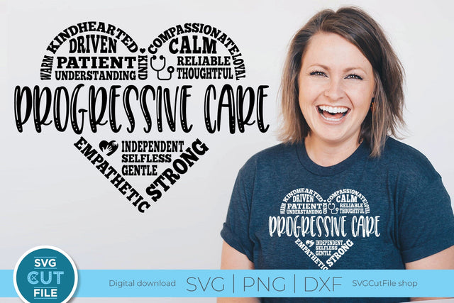 Progressive Care svg, pcu svg, team squad staff crew SVG SVG Cut File 