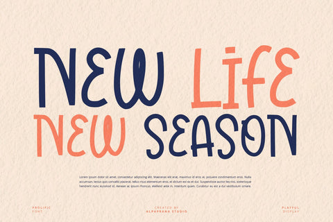 Prolific - Playful Font Font Alpaprana Studio 