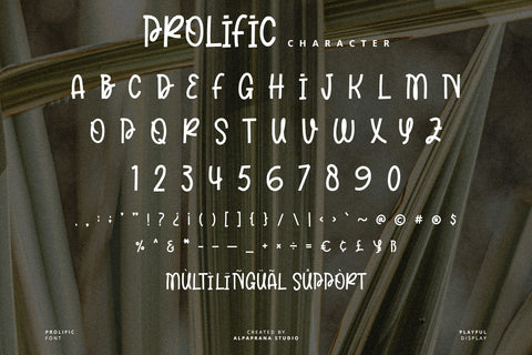 Prolific - Playful Font Font Alpaprana Studio 