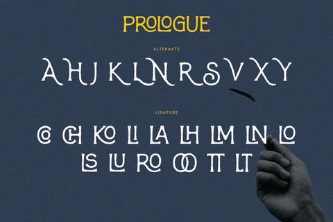 Prologue - Rough Serif Font Alpaprana Studio 
