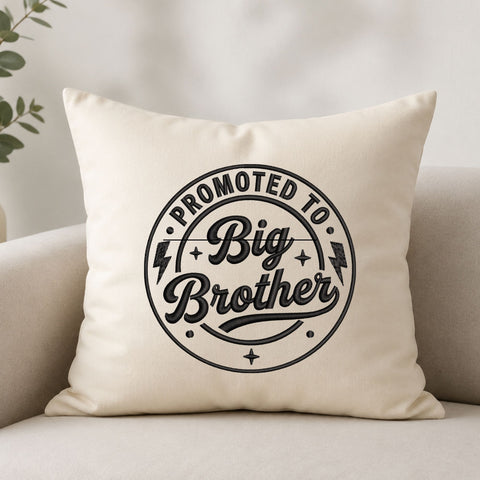 Promoted to Big Brother Machine Embroidery Design – Big Brother Announcement Embroidery File Embroidery/Applique DESIGNS PatternFeed8 