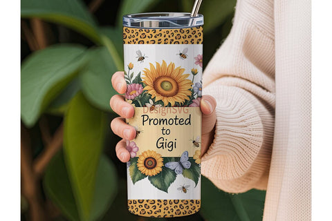 Promoted to Gigi 20oz Tumbler Design Sublimation DesignSVG 