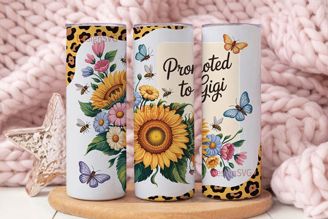 Promoted to Gigi 20oz Tumbler Design Sublimation DesignSVG 