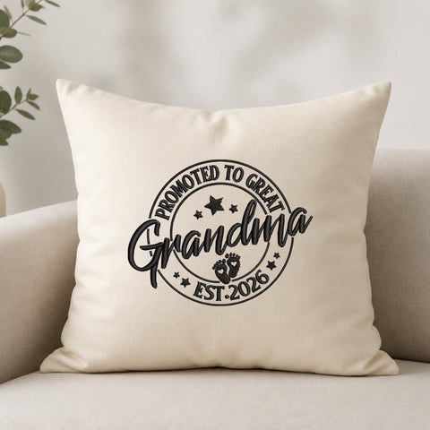Promoted to Grandma 2026 Machine Embroidery Design PES DST Stitch Files Embroidery/Applique DESIGNS PatternFeed8 