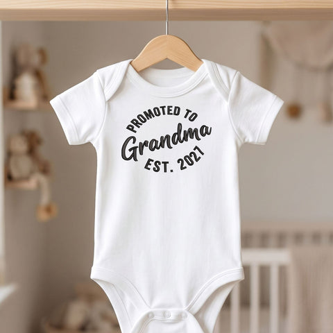 Promoted to Grandma 2027 Embroidery Design – Grandma Est 2027 Pregnancy Announcement Machine Embroidery File Embroidery/Applique DESIGNS PatternFeed8 