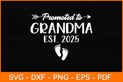 Promoted to Grandma Est 2025 Svg Design SVG artprintfile 