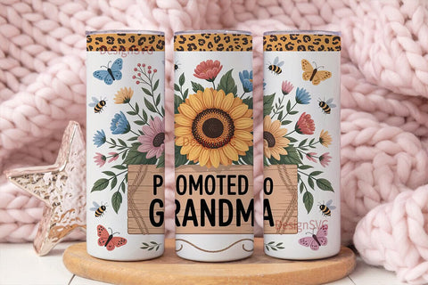 Promoted to Grandma Tumbler Wrap Sublimation DesignSVG 