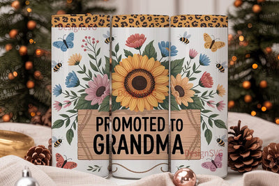 Promoted to Grandma Tumbler Wrap Sublimation DesignSVG 