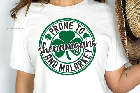 Prone to Shenanigans and Malarkey SVG, St Patrick's Day Svg SVG TonisArtStudio 