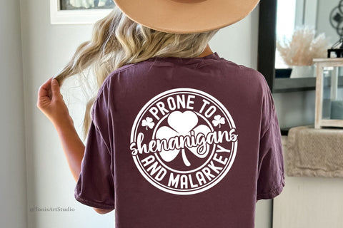 Prone to Shenanigans and Malarkey SVG, St Patrick's Day Svg SVG TonisArtStudio 