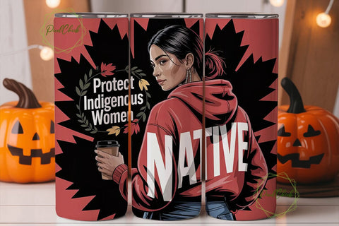 Protect Indigenous Women Tumbler Wrap Sublimation PixelChick 