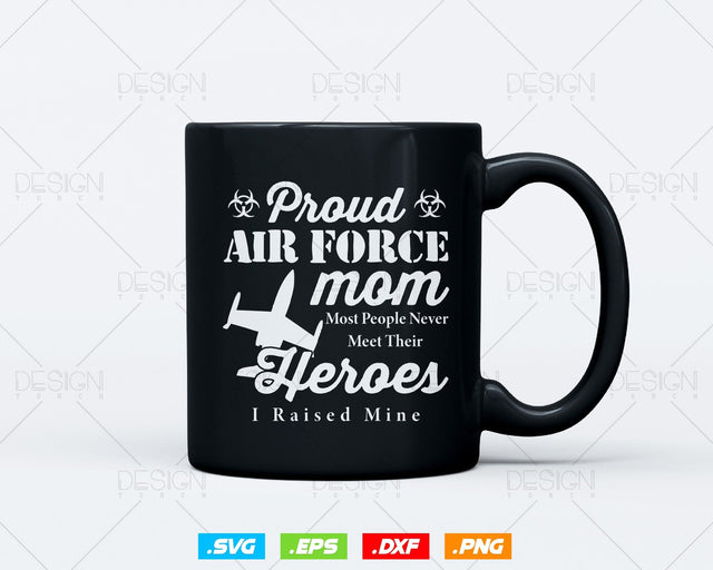 Proud Air Force Mom Svg Png, Mothers Day Svg, Aircraft Svg, Air Force Tshirt, Mama Svg, Mom Life Svg, Svg Files for Cricut, Instant download SVG DesignDestine 