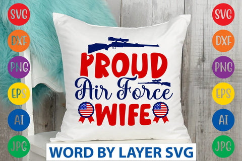 Proud Air Force Wife SVG DESIGN SVG Rafiqul20606 