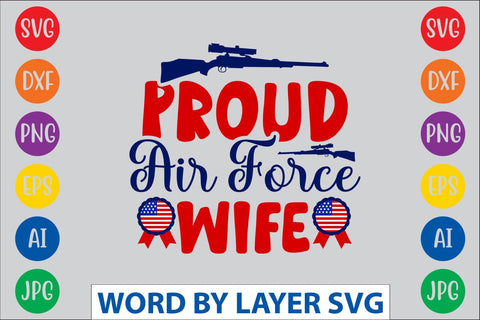 Proud Air Force Wife SVG DESIGN SVG Rafiqul20606 