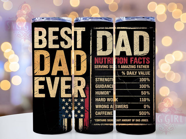 Proud American Dad Patriotic Tumbler, Father's Day Tumbler, American Father Cup, USA Dad Design, Military Dad Present, Proud Father Gift, Patriot Dad Art Sublimation SvggirlplusArt 