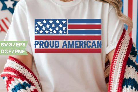 Proud american, Patriotic Flag Svg Bundle, American Flag SVG Bundle, July 4th, Patriotic Svg, Fourth Of July,Funny Quote Svg,flag svg,flag PNG, SVG farhad farhad 