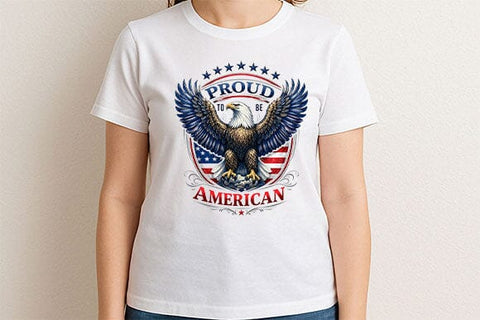 Proud American PNG Patriotic Eagle Sublimation Design SVG BillahCrafts 