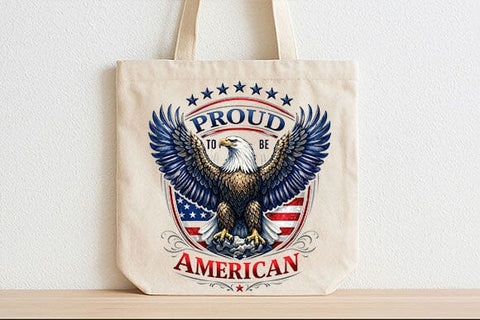 Proud American PNG Patriotic Eagle Sublimation Design SVG BillahCrafts 