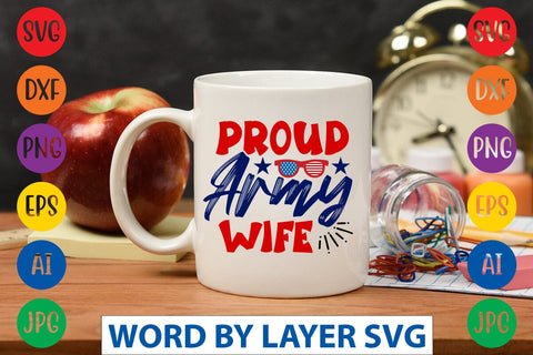 Proud Army Wife SVG DESIGN SVG Rafiqul20606 
