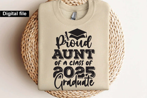 Proud aunt of a class of 2025 graduate, aunt graduation t-shirt SVG Isabella Machell 