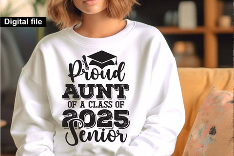 Proud aunt of a class of 2025 senior, senior graduation t shirt SVG Isabella Machell 