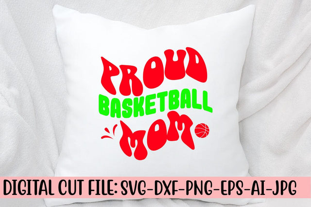 Proud Basketball Mom Retro SVG SVG Syaman 