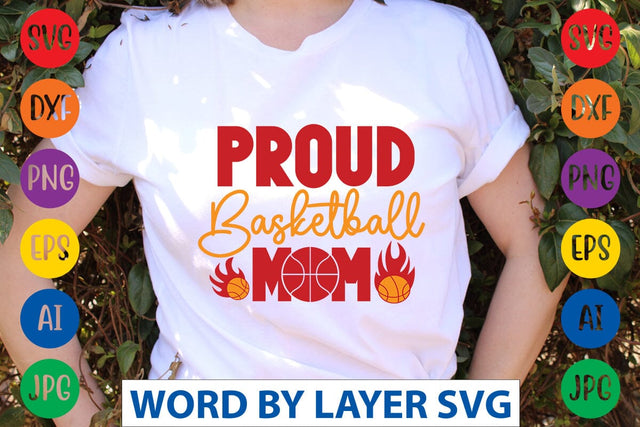 Proud Basketball Mom svg design SVG Rafiqul20606 