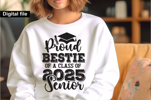 Proud bestie of a class of 2025 senior, Senior graduation t shirt SVG Isabella Machell 