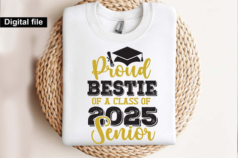Proud bestie of a class of 2025 senior, Senior graduation t shirt SVG Isabella Machell 