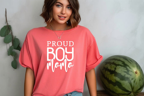 Proud Boy Mama Svg Png Files, Boy Mom Gift, Boy Mom Svg, Mama and Boy, Boy Svg, Mommy Svg, Funny Mom Svg, Mom Life Svg, Mama Boy Shirt SVG DesignDestine 