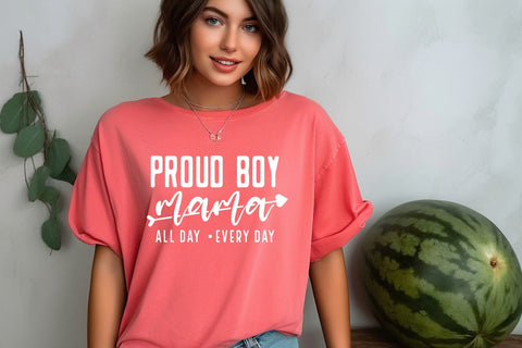 Proud Boy Mama Svg Png Files, Boy Mom Svg, Mom Of Boys Shirt Svg, Mom To Boys Svg, Mommy Svg, Funny Mom Svg, Mom Life Svg SVG DesignDestine 
