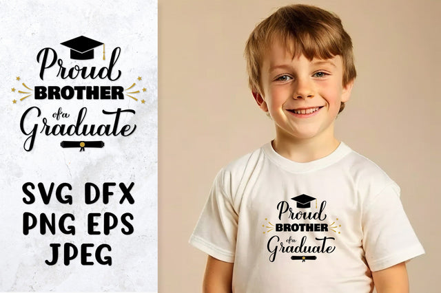 Proud brother of a graduate SVG. Graduation family design SVG LaBelezoka 