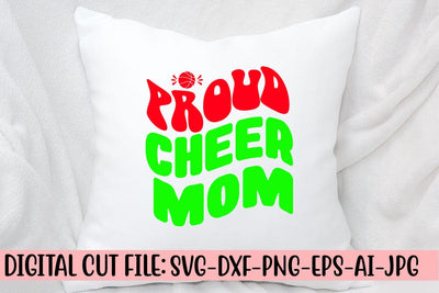 Proud Cheer Mom Retro SVG SVG Syaman 