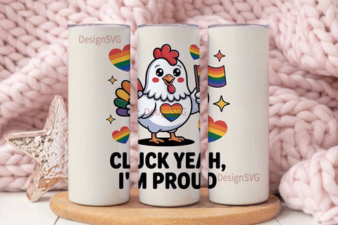 Proud Chicken 20oz Tumbler Design Sublimation DesignSVG 