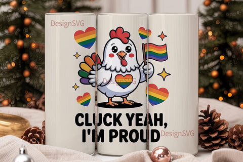 Proud Chicken 20oz Tumbler Design Sublimation DesignSVG 