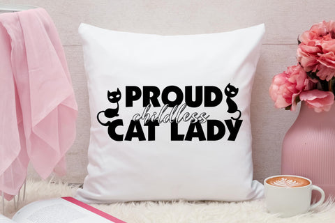 Proud Childless Cat Lady SVG SVG Angel on Empire 
