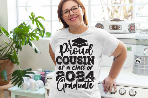 Proud cousin of a class of 2024 graduate, Graduate cousin 2024 t shirt, Graduation t shirt svg, Graduation 2024, Proud graduation 2024 svg, Class of 2024 svg, Funny graduation svg, Graduate cut files, Graduation mug svg SVG Isabella Machell 